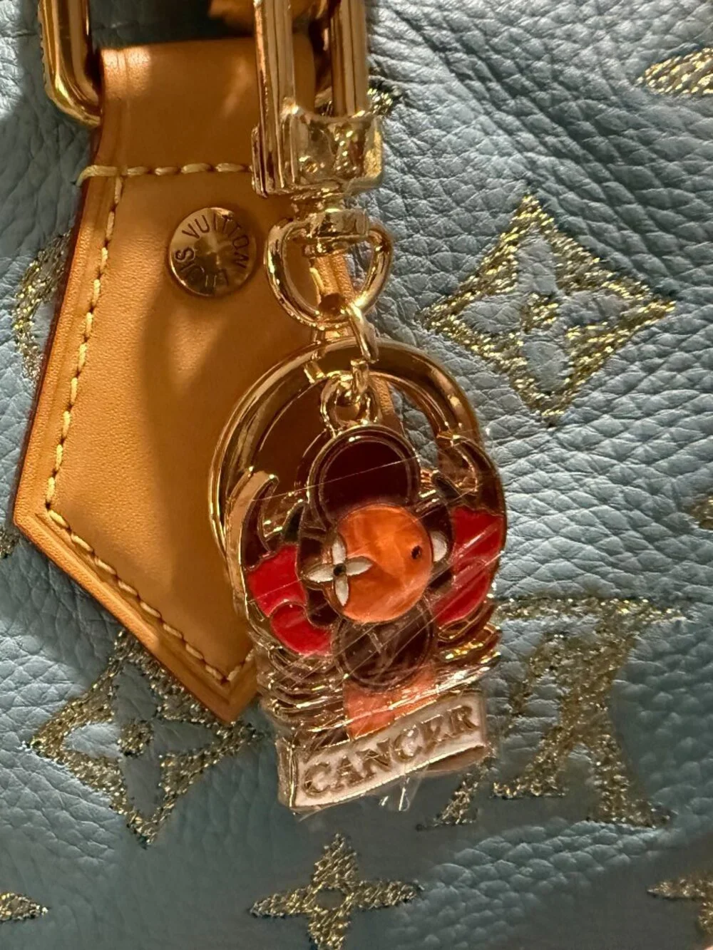 Stunning and RARE Fashion ZODIAC Bag Charm/Key Holder! Brand New Never Used!